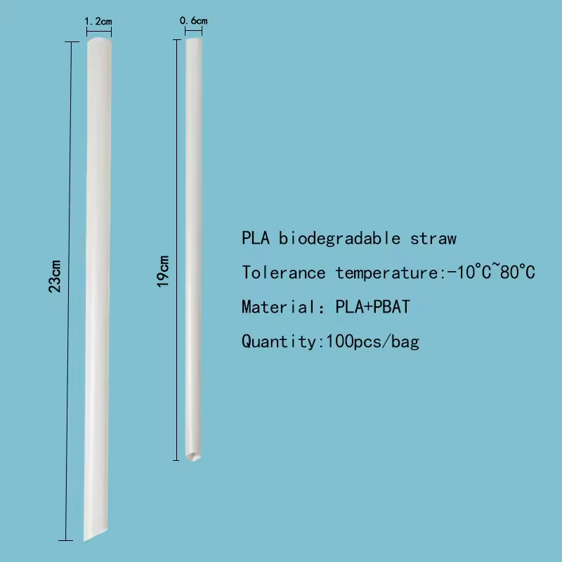 Biodegradable PLA straw