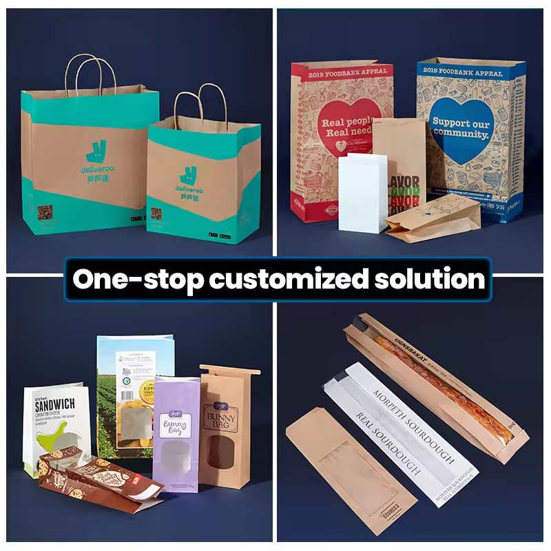 Customized Eco Twist Handle Paper Bag Shopping Bag