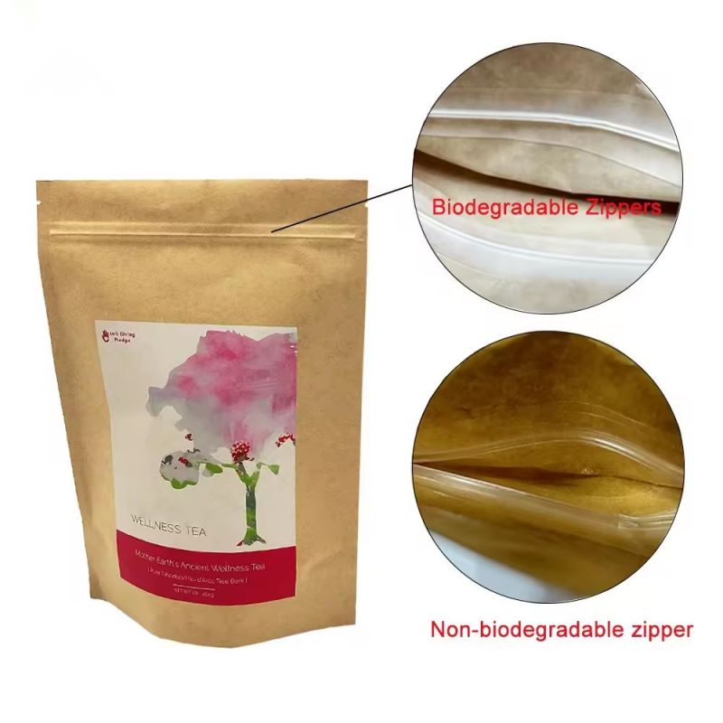 Biodegradable ziplock bags resealable food storage bags