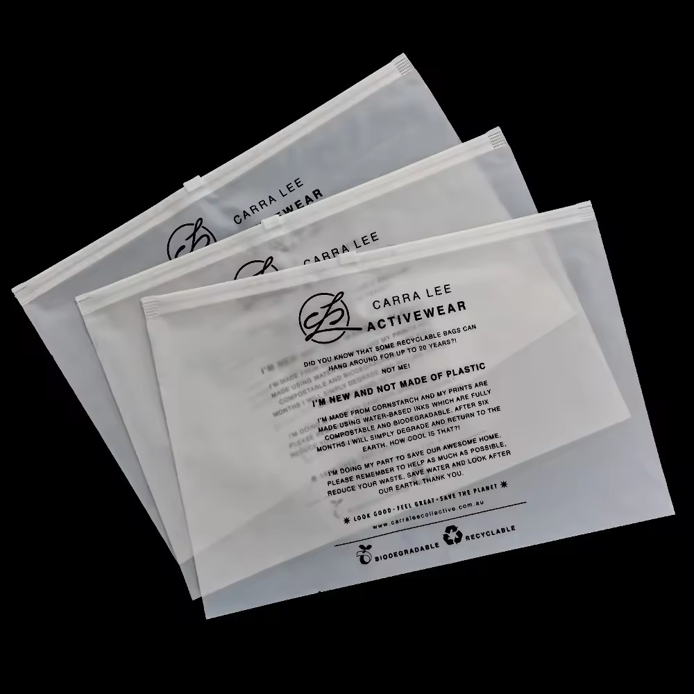 Compostable ziplock clothing bags suppliers