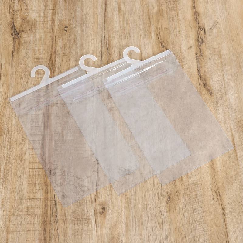 Wholesale Clear Pvc Plastic Bag with Hanger Hook