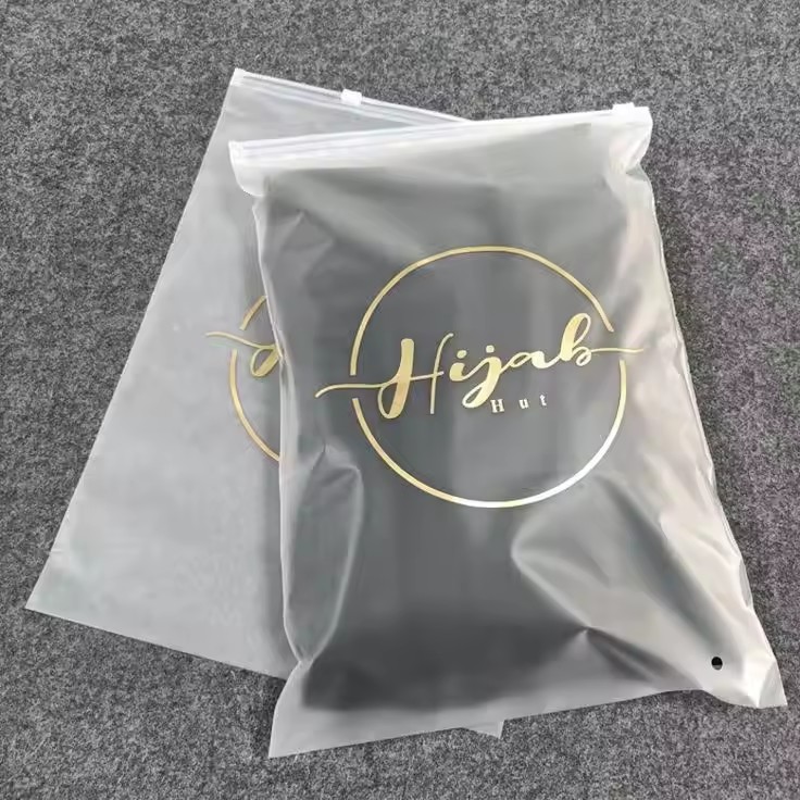 Plastic Zipper Bags With Logo Customized Printed Biodegradable Underwear Frosted Zip Lock Bag Pvc Clothing Bikini Packaging 