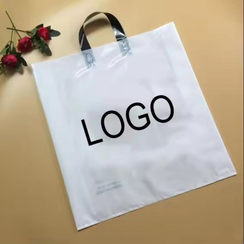 Custom plastic shopping bag with logo wholesale