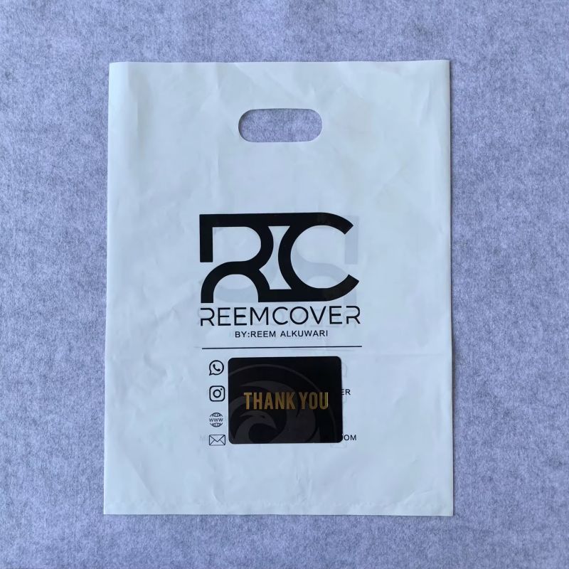 Custom plastic shopping bag with logo wholesale