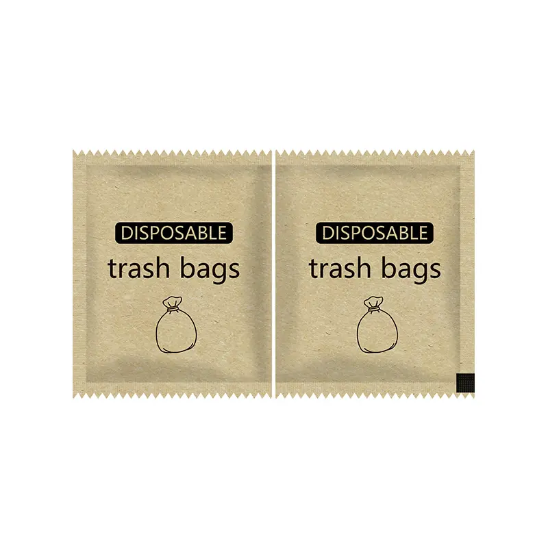 Compostable garbage bags with printed logo