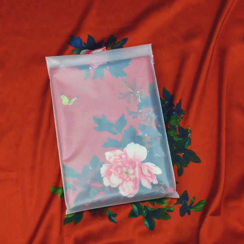 Custom eco-friendly self adhesive clothing bags