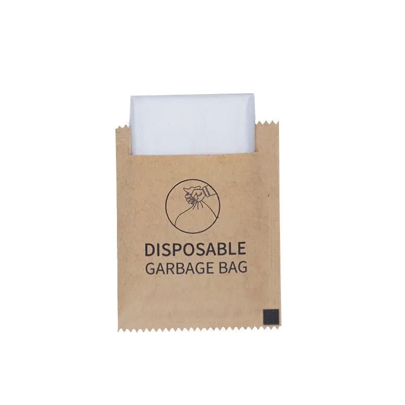 Compostable garbage bags with printed logo