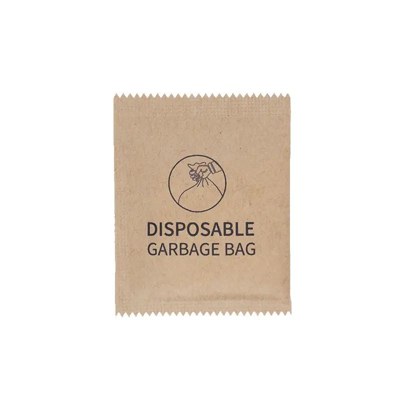 Compostable garbage bags with printed logo