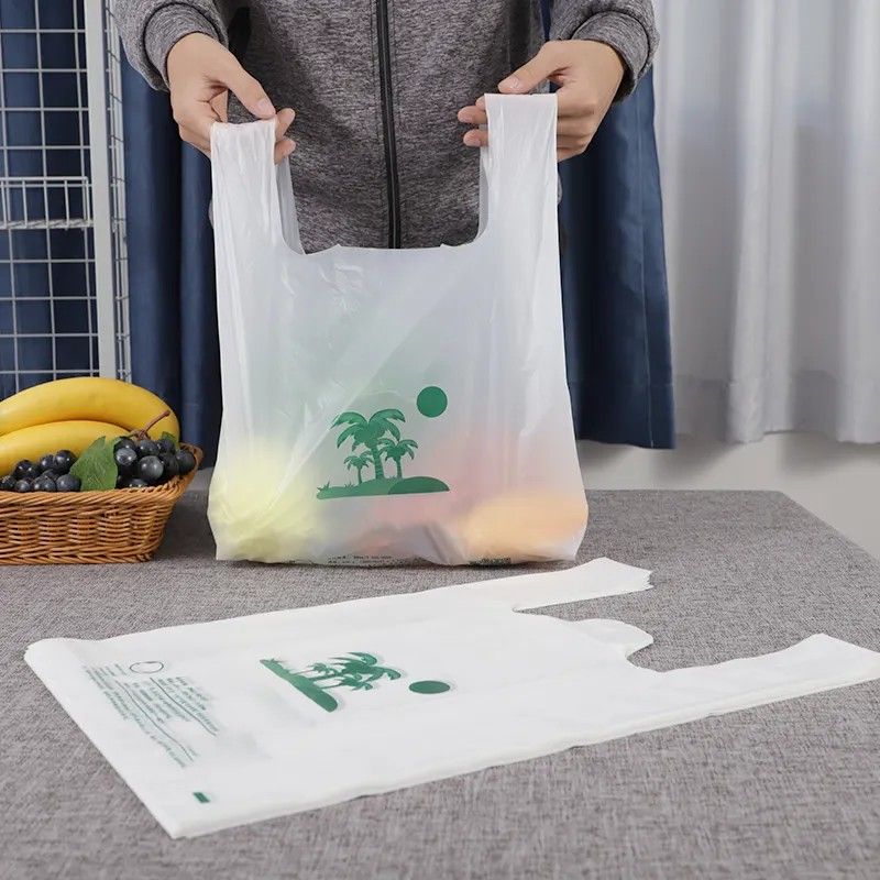 Factory custom biodegradable plastic bag compostable shopping bag