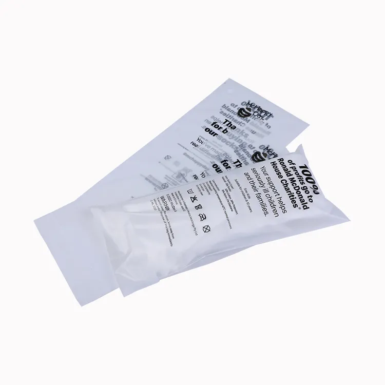 100% Pla biodegradable cornstarch bags compostable garment packaging bag