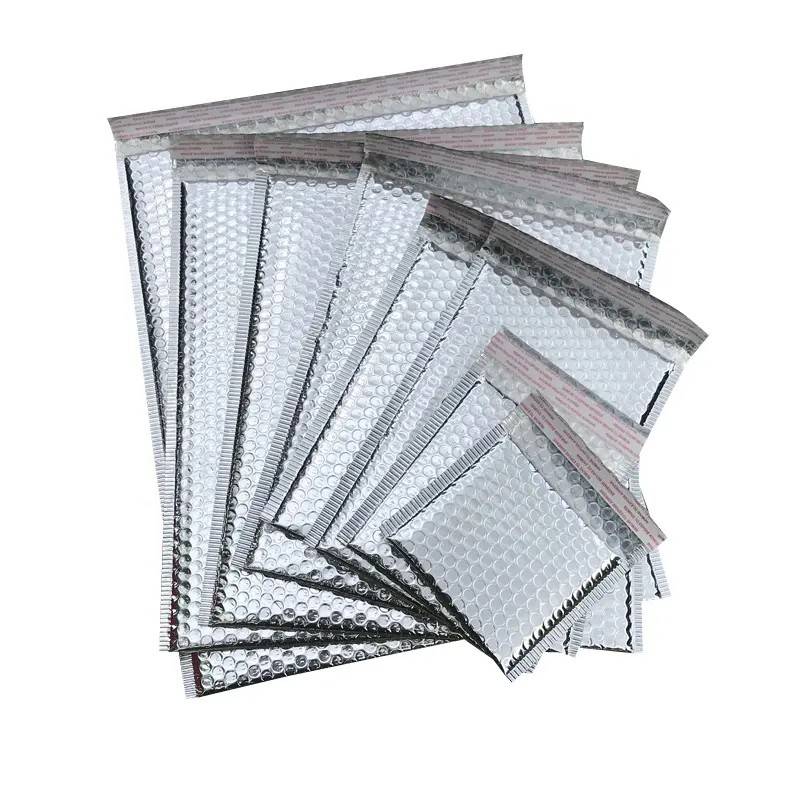 Metallic Silver Bubble Mailer Factory Customized Self Sealing Shipping Bags