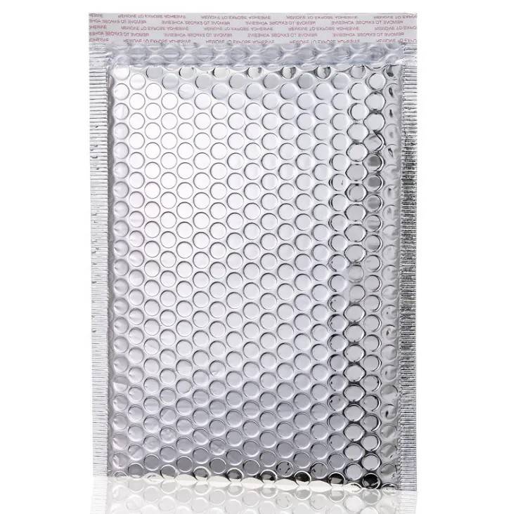 Metallic Silver Bubble Mailer Factory Customized Self Sealing Shipping Bags