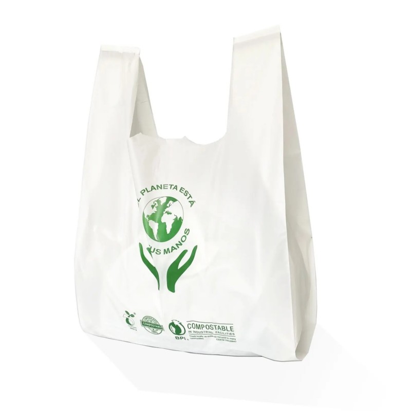 Compostable handle shopping bag wholesale