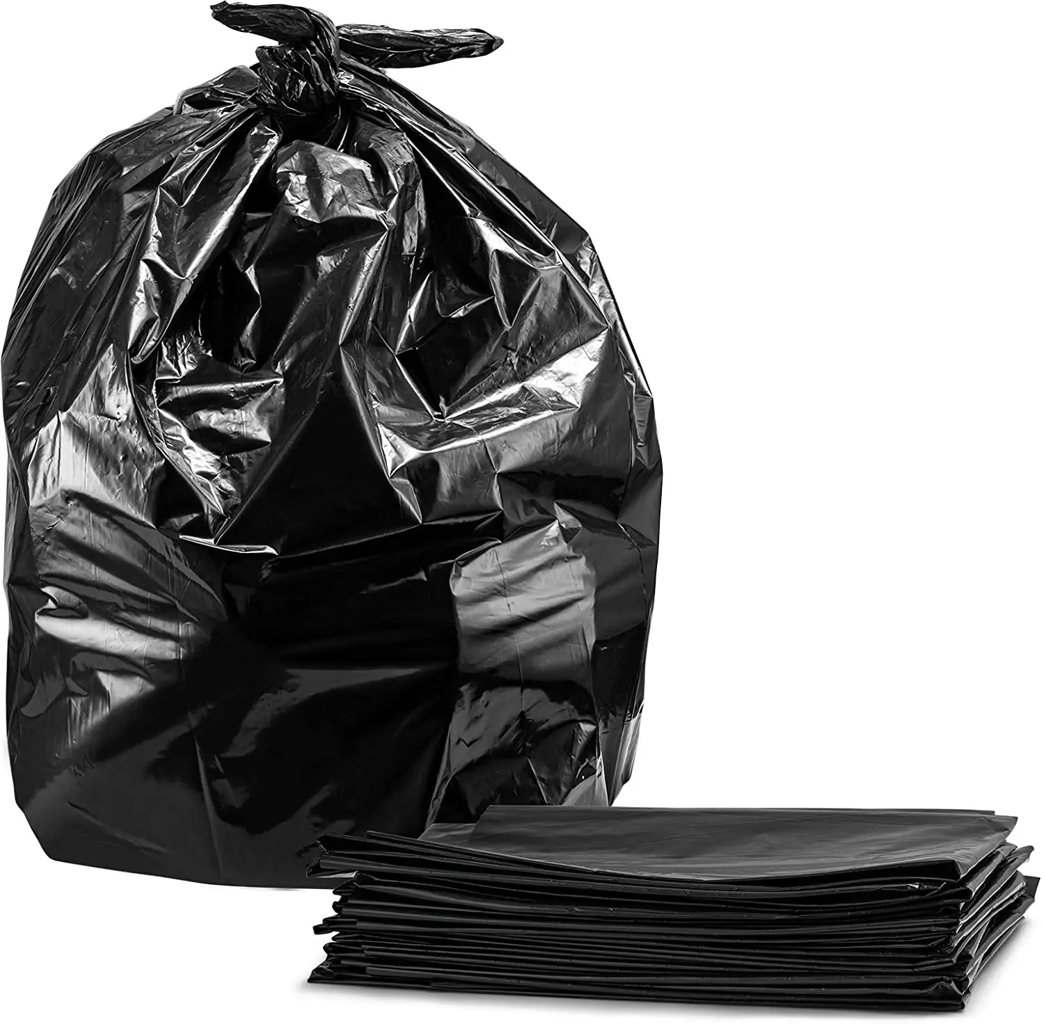 Custom black trash bag wholesale