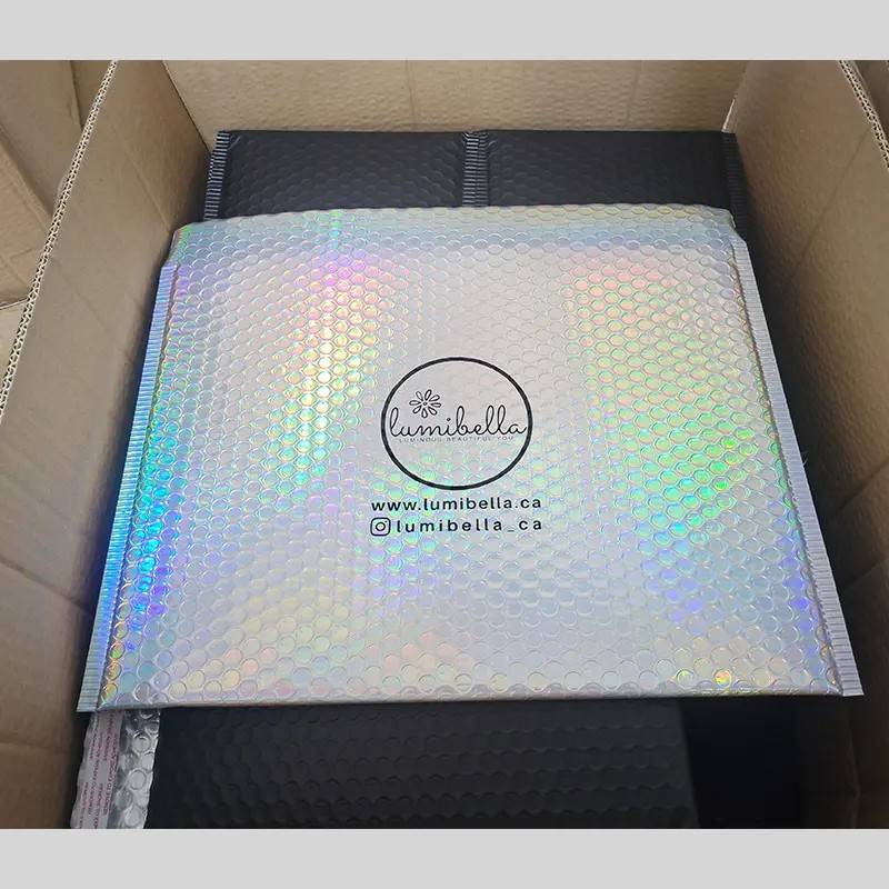 Gold metallic bubble mailers wholesale