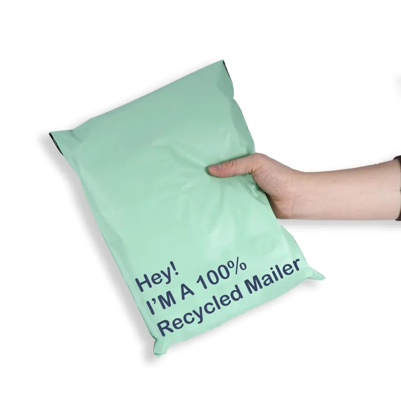 100% Recycled poly mailers compostable shipping envelopes factory