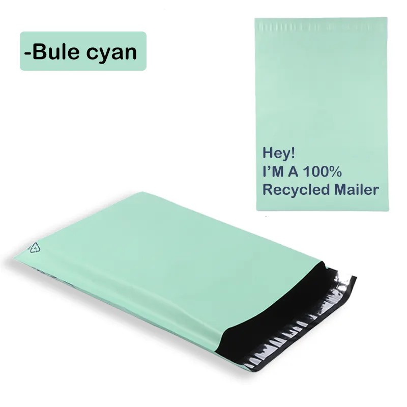 100% Recycled poly mailers compostable shipping envelopes factory