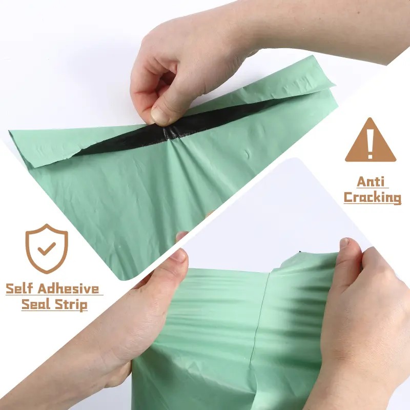 100% Recycled poly mailers compostable shipping envelopes factory