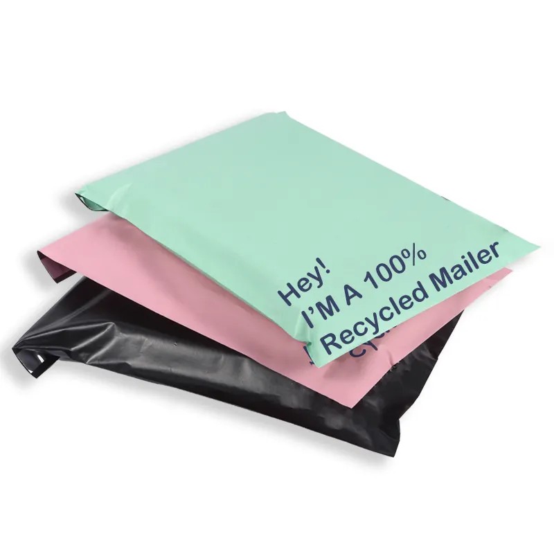 100% Recycled poly mailers compostable shipping envelopes factory