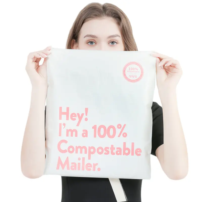 Self-Adhesive Biodegradable Mailing Bags Compostable Poly Courier Bag Eco-Friendly Post Packaging